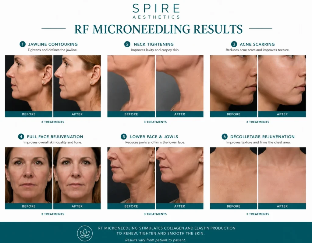 RF Microneedling Skin tightening Handsworth Wood results